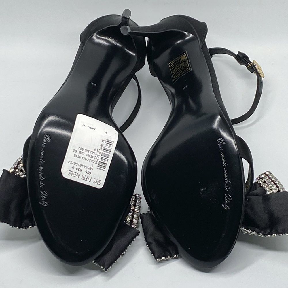 Dolce&Gabbana 100MM Crystal-Embellished Bow Sandals size 39 - Picture 15 of 16